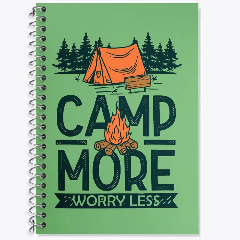 دفتر زبان 50 برگ خندالو مدل سه خط طرح کمپینگ کد 26048