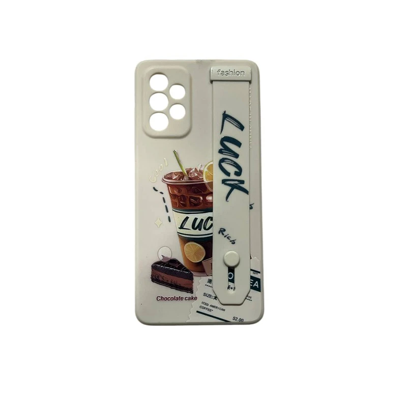 کاور مدل سیلیکونی طرح چای و کیک شکلاتی  مناسب برای گوشی موبایل سامسونگ Galaxy A72