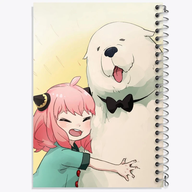 دفتر مشق 50 برگ خندالو مدل آنیا فورجر انیمه اسپای ایکس فمیلی Spy x Family کد 15581