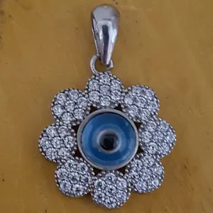 آویز گردنبند نقره زنانه مدل چشم نظر کد PS61