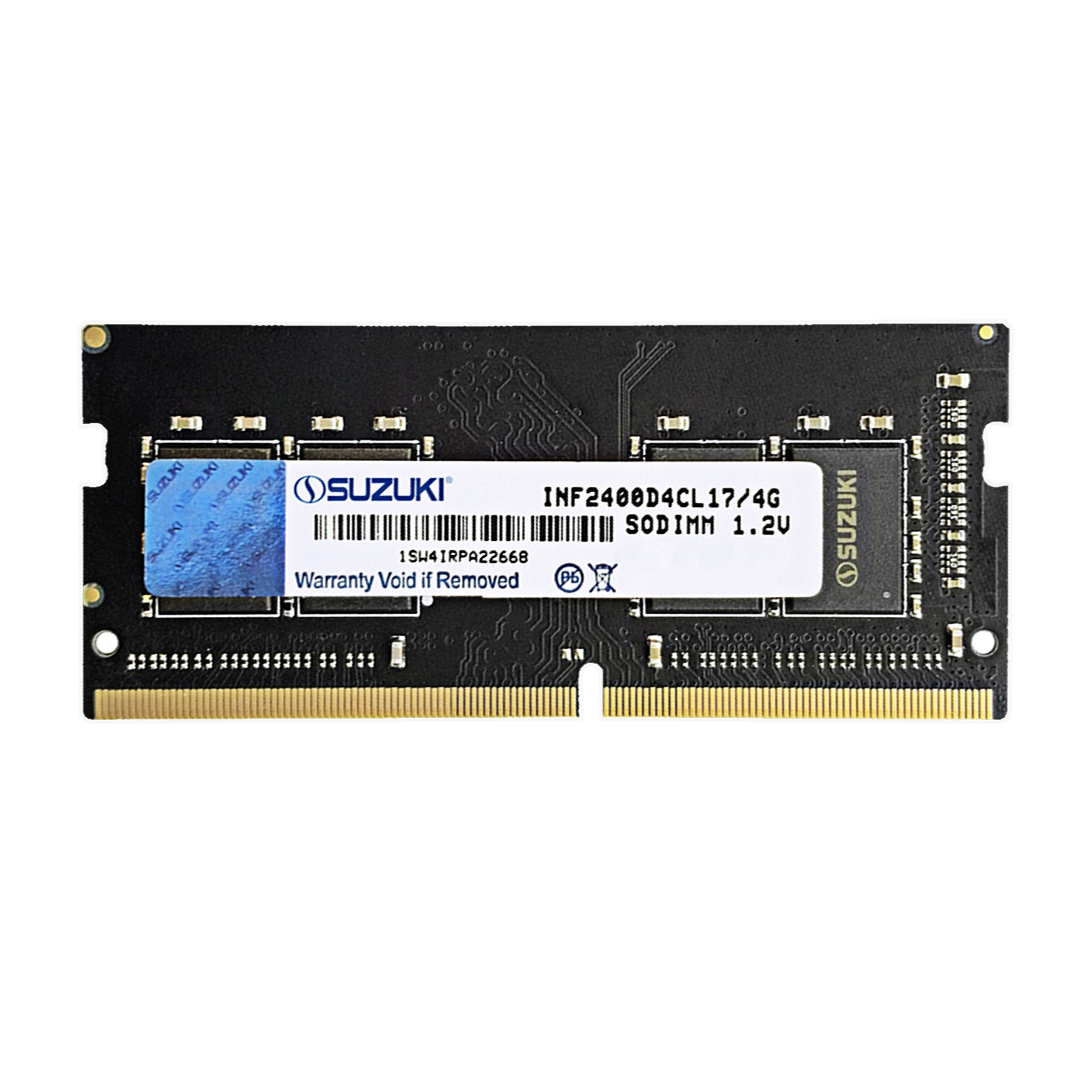 رم لپ تاپ DDR4 تک کاناله 2400 مگاهرتز CL17 سوزوکی مدل Infinity ظرفیت 4 گیگابایت