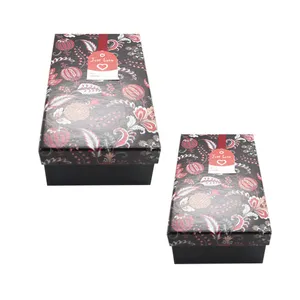 جعبه هدیه ست دوتایی گل وحشی قرمز کد 1200