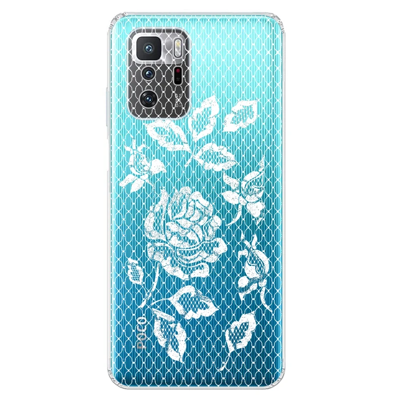 کاور مگافون طرح گل مدل C43-W مناسب برای گوشی موبایل شیائومی Redmi Note 10 Pro 5G