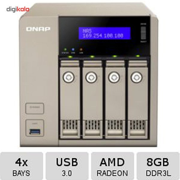 ذخیره ساز تحت شبکه کیونپ مدل TVS-463-8G بدون هارددیسک