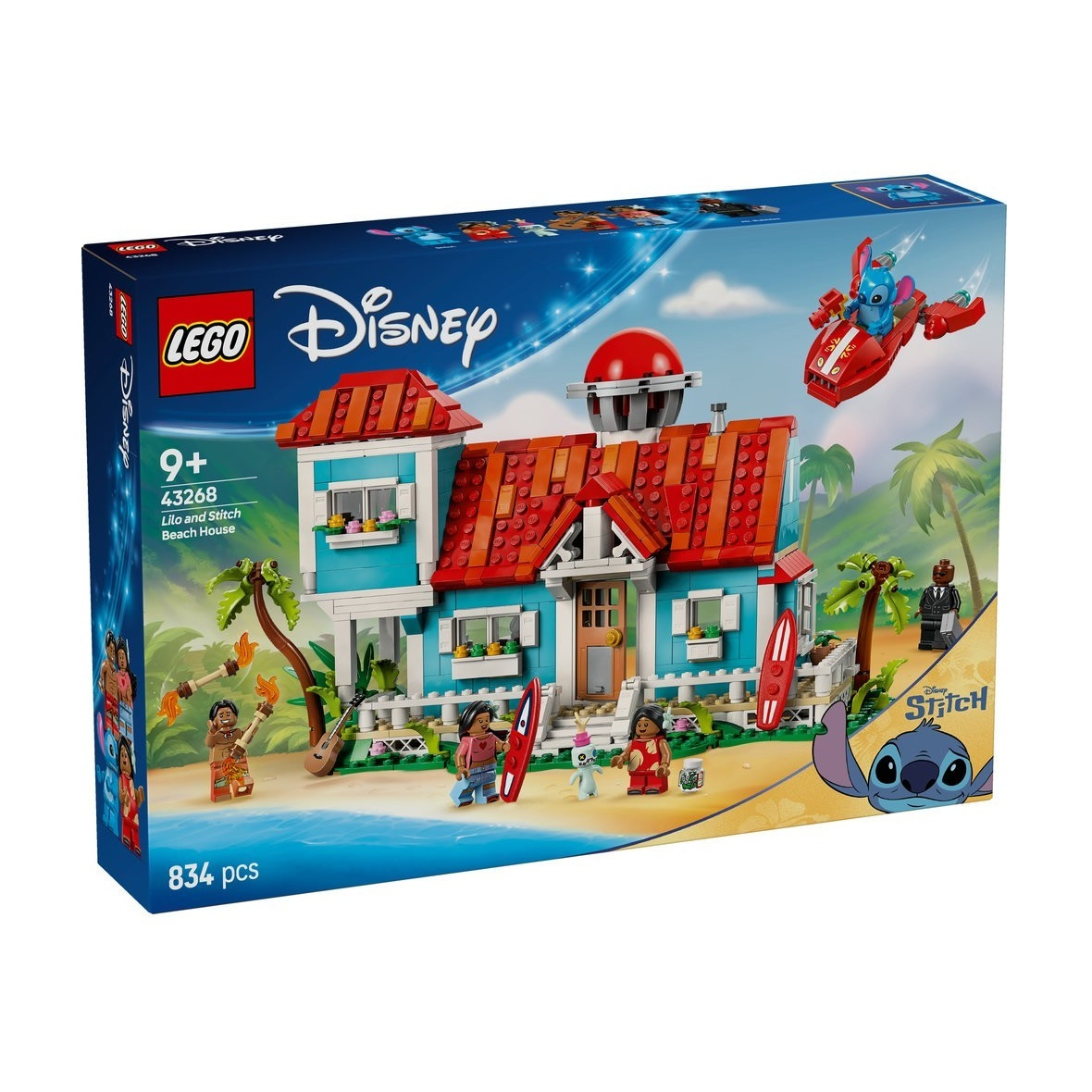 لگو 834 تکه سری Stitch مدل Lilo and Stitch Beach House کد 43268