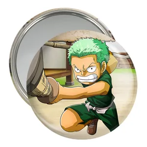آینه جیبی خندالو مدل زورو انیمه وان پیس One Piece  کد 17254