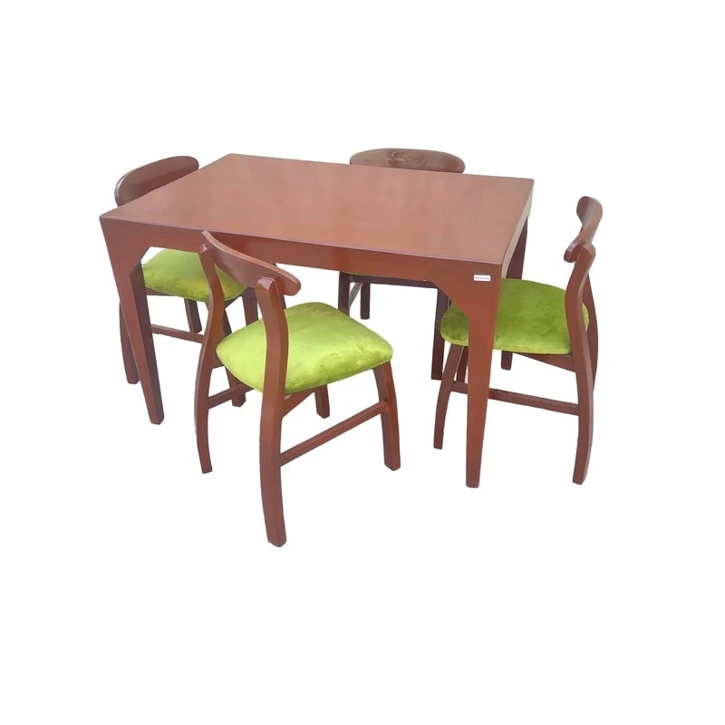 میز و صندلی ناهارخوری چهار نفره گروه تولید اسپیناس مدل KH-70004