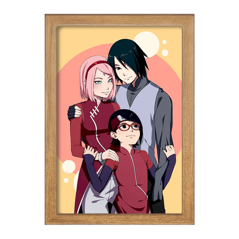 تابلو خندالو مدل خانواده ساسکه انیمه بوروتو Boruto  کد 13136