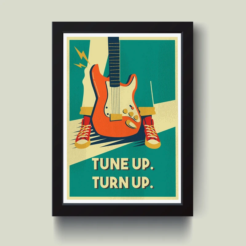 تابلو مدل Tune up Turn up کد  M1403-b