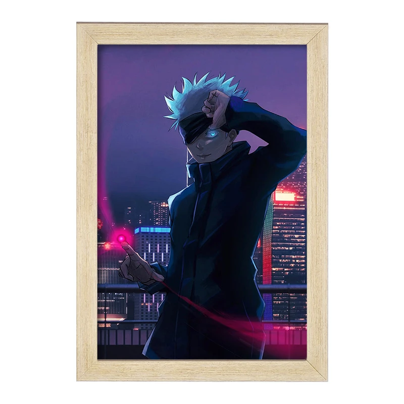 تابلو خندالو مدل گوجو ساتورو انیمه جوجوتسو کایزن کد F749