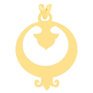 آویز گردنبند طلا 18 عیار زنانه مدل انار 10139