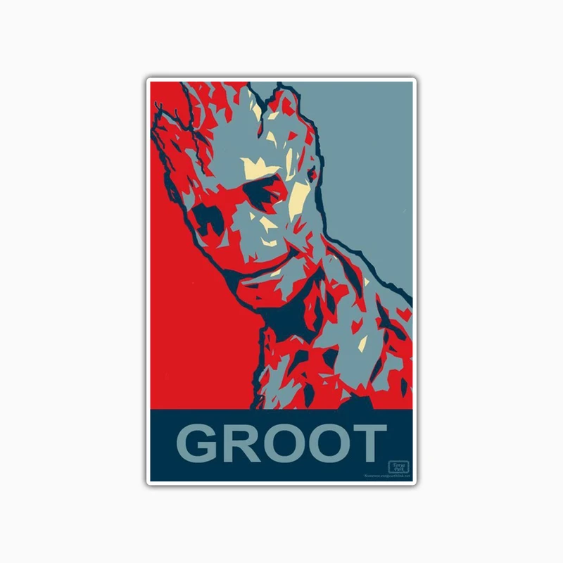 استیکر لپ تاپ و موبایل بووم طرح مارول مدل گروت کد TA39