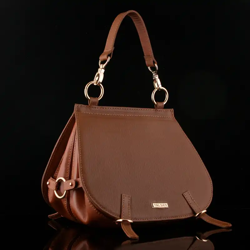 کیف دوشی زنانه چرم یلسان مدل مارال 1-MRL-008-HRBS