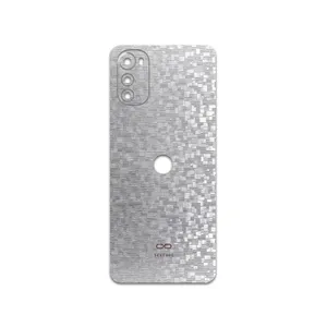 MAHOOT Silver-Silicon Cover Sticker for Motorola Moto E32s