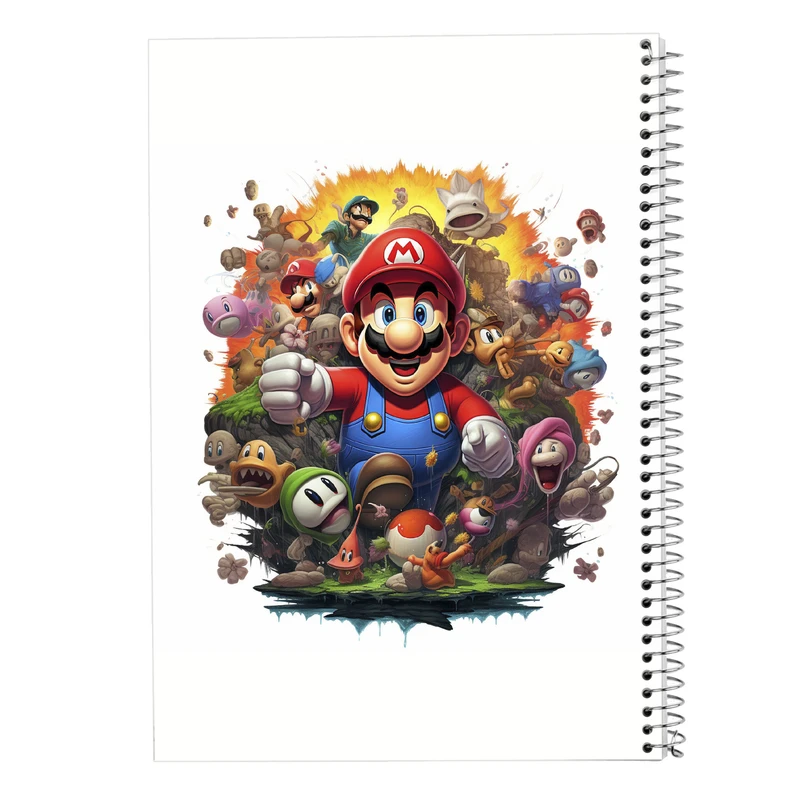 دفتر شطرنجی 50 برگ مدوپد مدل سوپرماریو super mario کد DF2799