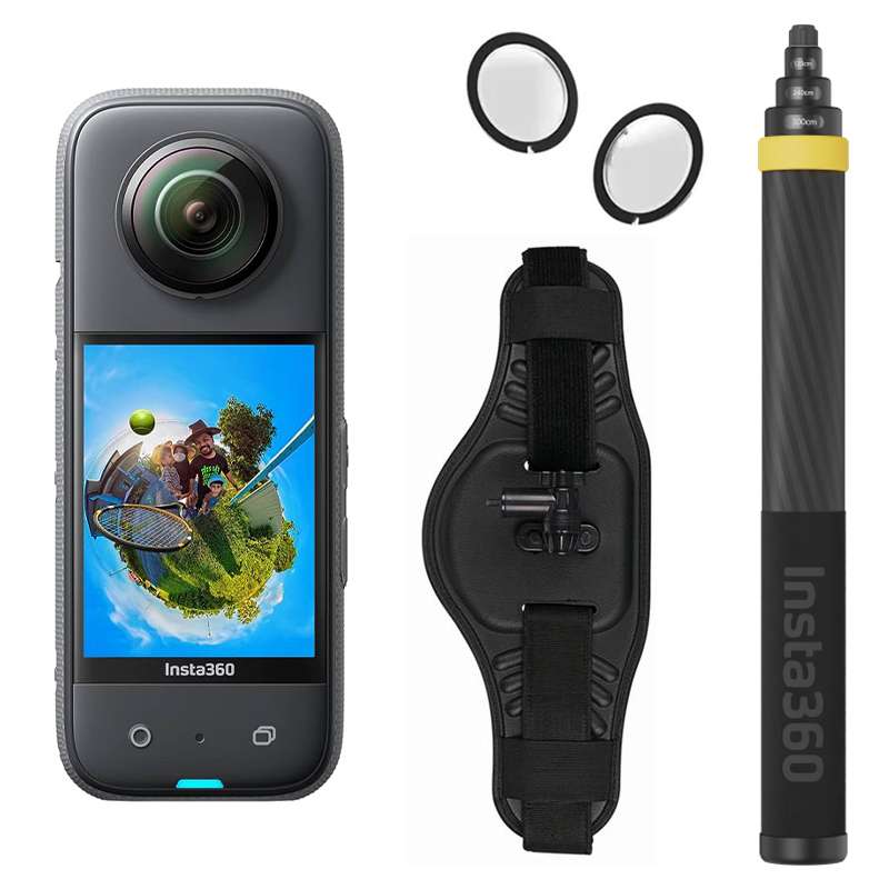 دوربین فیلم برداری ورزشی اینستا 360 مدل insta360 x3 به همراه لوازم جانبی دوربین فیلم برداری ورزشی اینستا 360 مدل insta360 x3 به همراه لوازم جانبی