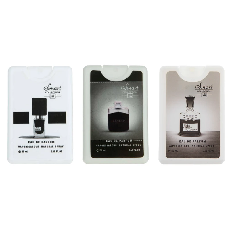 عطر جیبی مردانه اسمارت کالکشن مدل بلک افغان لجند اونتیوس حجم 20 میلی لیتر بسته 3 عددی