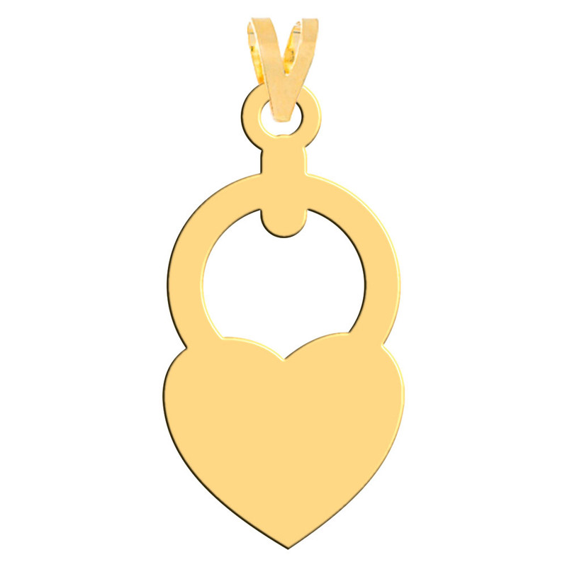 آویز گردنبند طلا 18 عیار زنانه فرشته مدل قلب WNL-000306