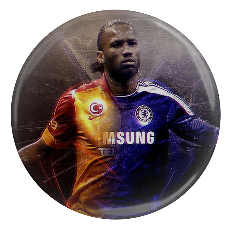 مگنت طرح فوتبال ساح عاج چلسی دیدیه دروگبا مدل S4713 