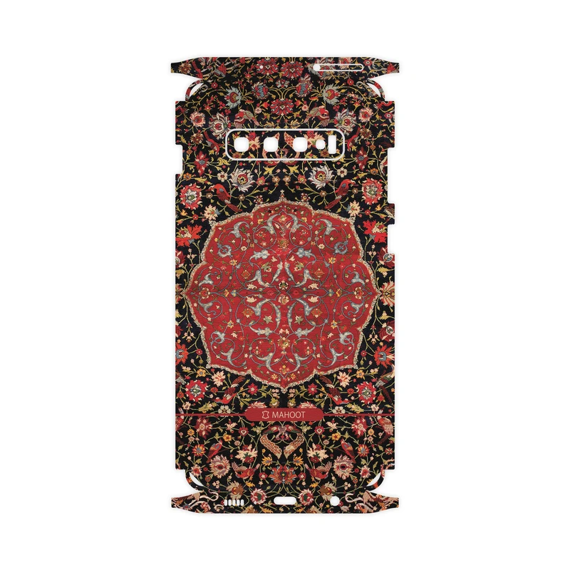 برچسب پوششی ماهوت مدل Persian-Carpet-Red-FullSkin مناسب برای گوشی موبایل سامسونگ Galaxy S10 Plus