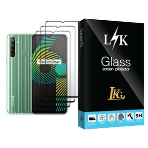 LKG LK Glass MIX003 Screen Protector For Realme 6i Pack Of 3