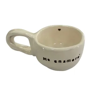 ماگ سرامیکی مدل دست ساز طرح me enamore