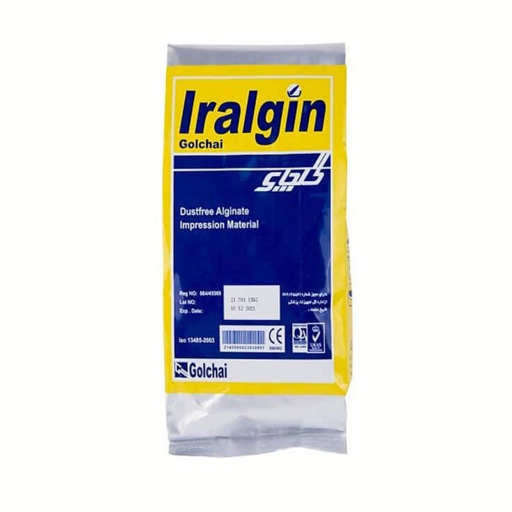 آلژینات قالبگیری گلچای مدل iralgin وزن 450 گرم آلژینات قالبگیری گلچای مدل iralgin وزن 450 گرم