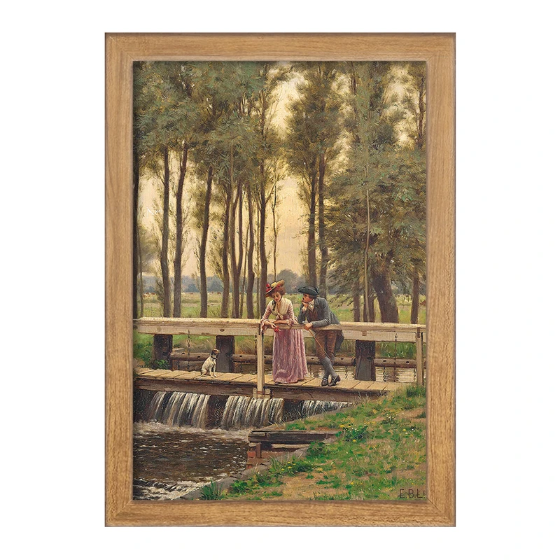 تابلو خندالو مدل نقاشی محل امتحان اثر ادموند بلر لیتون کد F12473