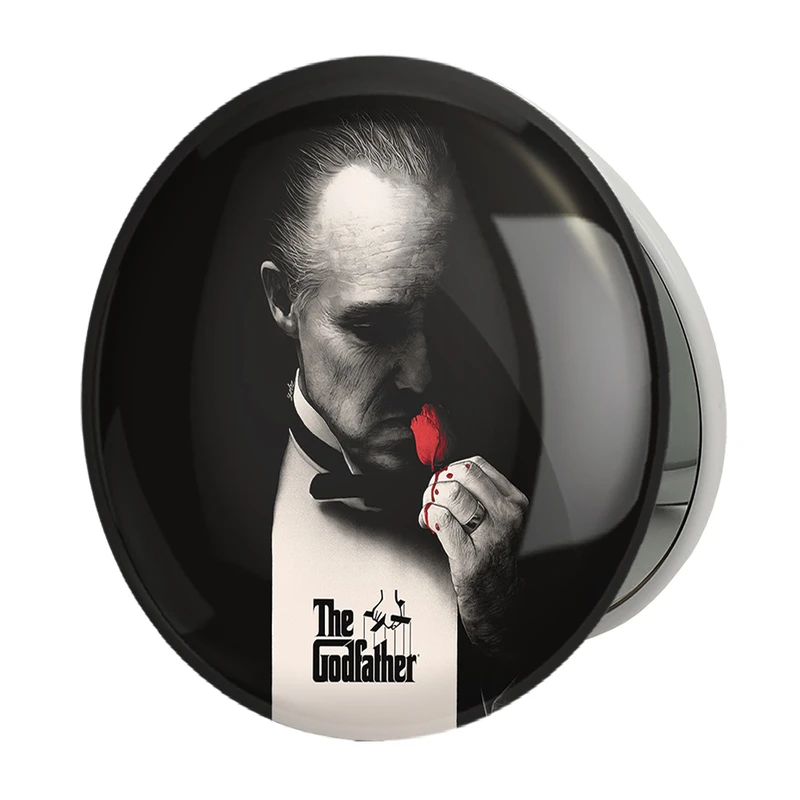 آینه جیبی خندالو طرح پدرخوانده The Godfather مدل تاشو کد 10146 
