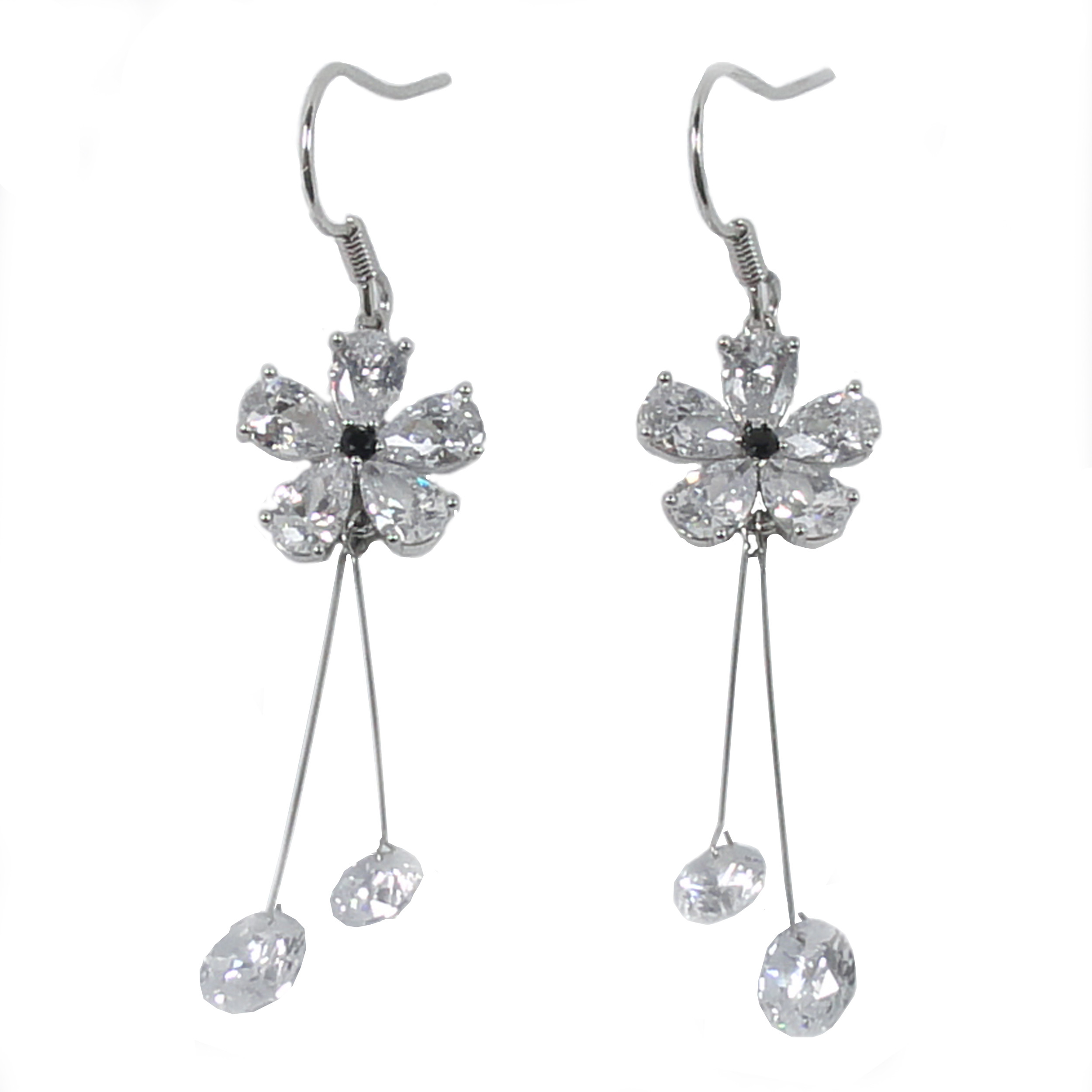 گوشواره دخترانه ژوپینگ مدل فلاور کد AM39