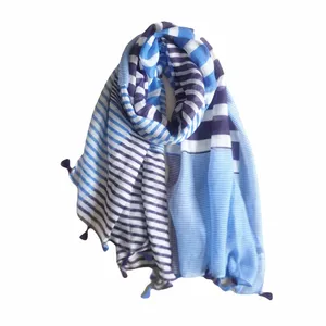 شال زنانه مدل راه راه تى آر اف