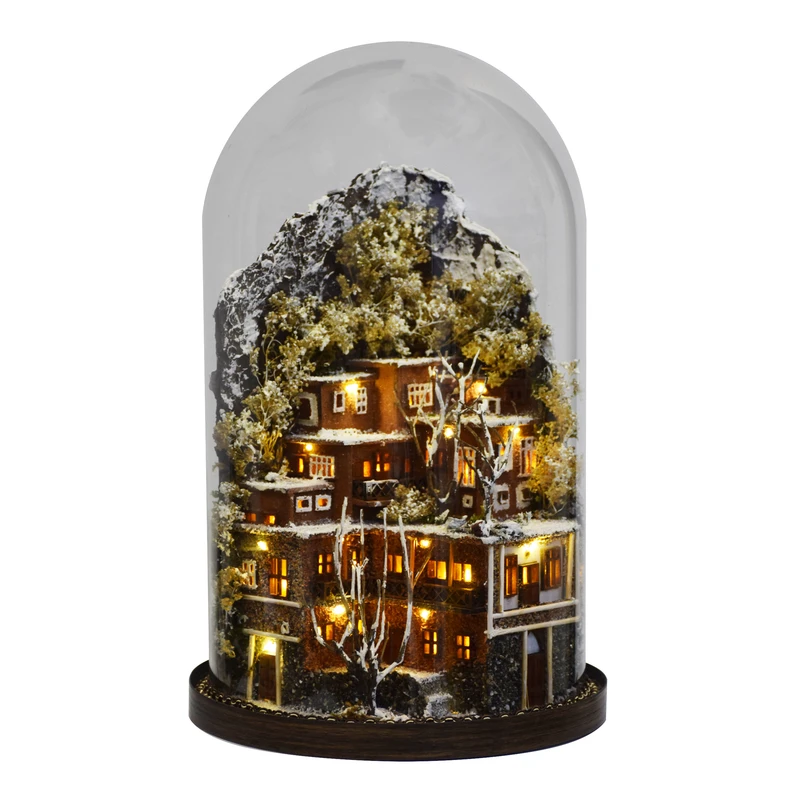 چراغ خواب مدل شهر رویایی ابیانه.زمستان