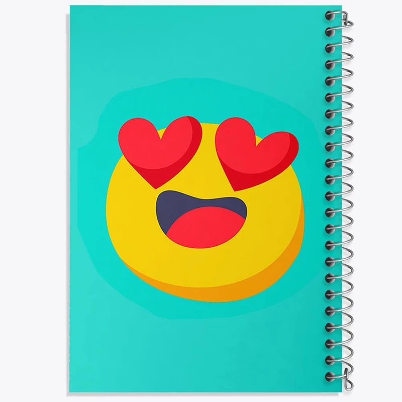دفتر مشق 50 برگ خندالو مدل ایموجی Emoji کد 3014