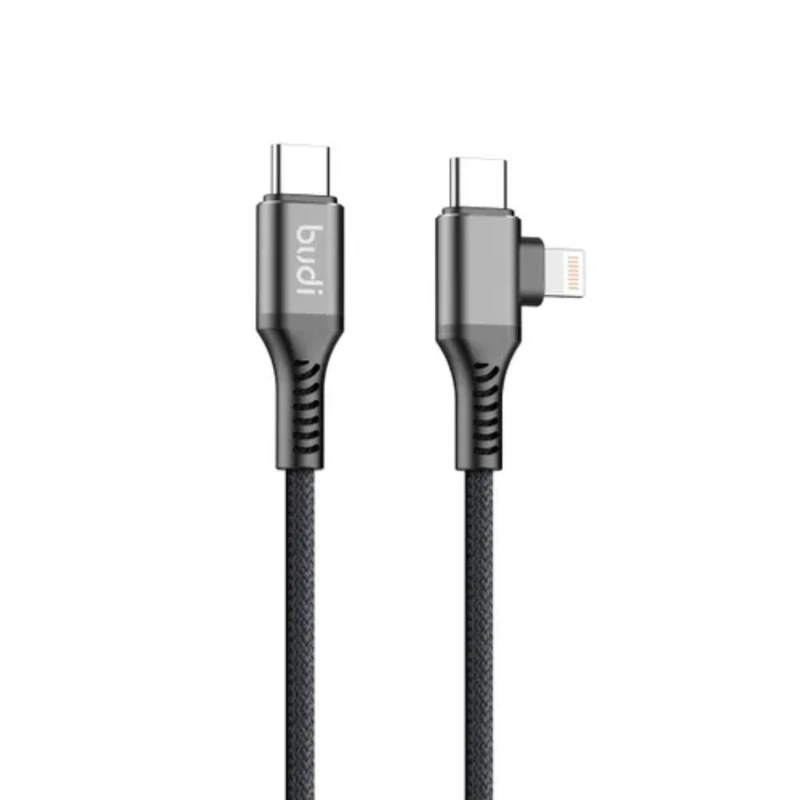 کابل تبدیل USB-C به USB-C/لایتنینگ بودی مدل DC253TTL12B طول 1.2 متر