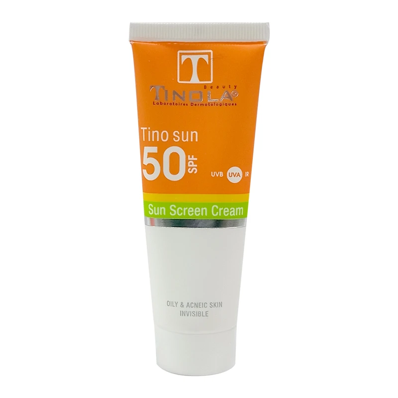 کرم ضد آفتاب بدون رنگ تینولا بیوتی SPF 50 مدل 001 ‌مناسب پوست‌های چرب و معمولی حجم 40 میلی‌لیتر