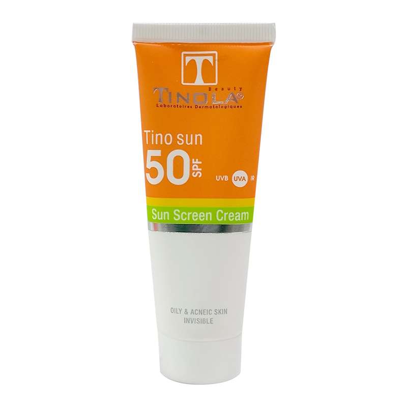 کرم ضد آفتاب بدون رنگ تینولا بیوتی spf 50 مدل 001 مناسب پوست‌های چرب حجم 40 میلی لیتر