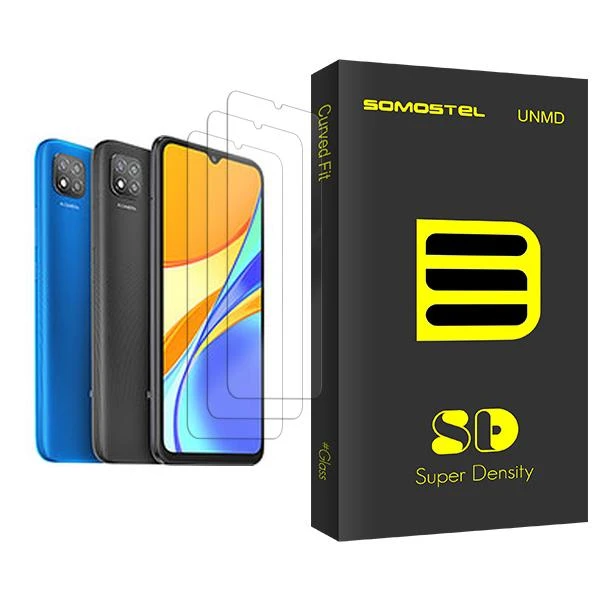 محافظ صفحه نمایش سوماستل مدل SD Glass MIX003 مناسب برای گوشی موبایل شیائومی Redmi 9C NFC بسته سه عددی