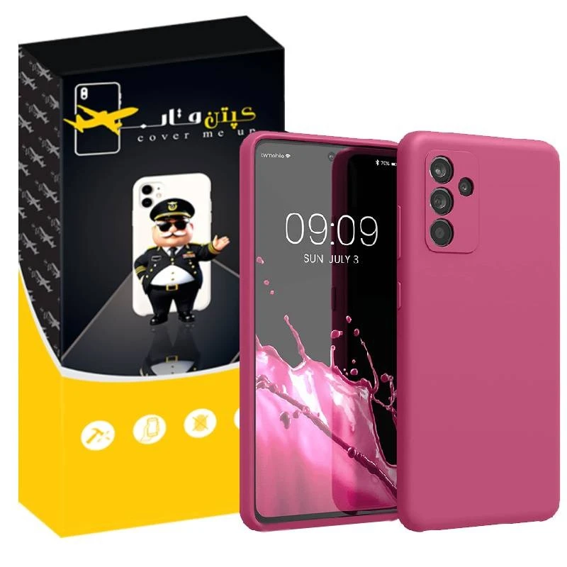 کاور کپتن قاب مدل سیلیکونی پاک کنی مناسب برای گوشی موبایل سامسونگ Galaxy A35 