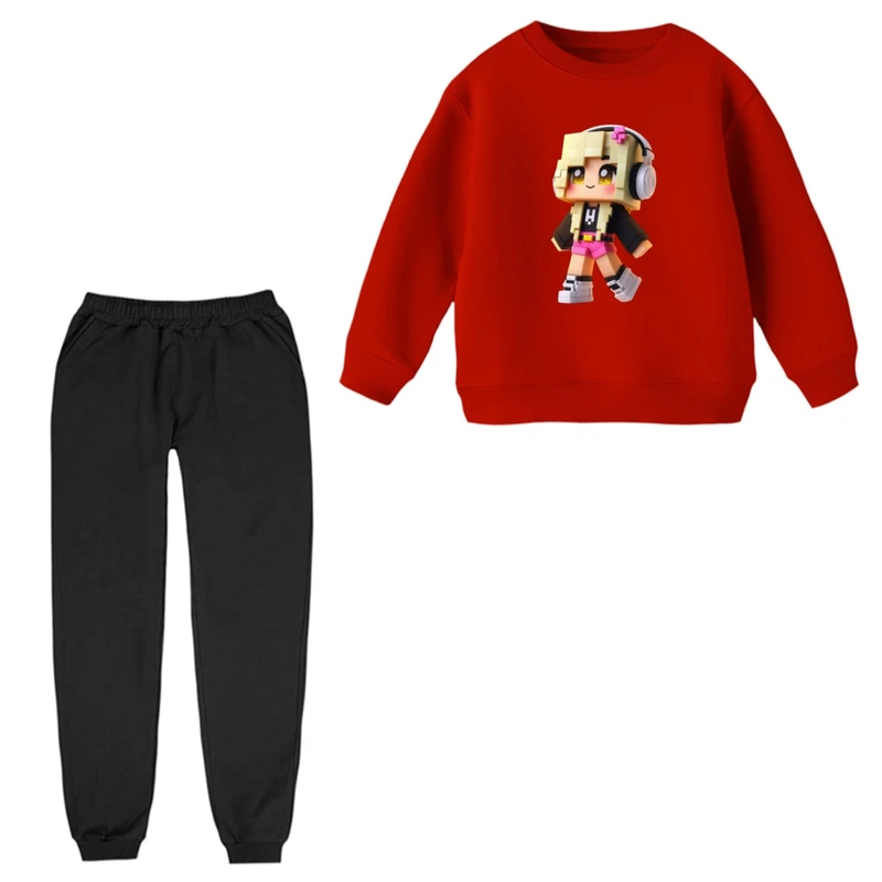 ست سویشرت و شلوار راحتی بچگانه مدل دخترک کد 18 