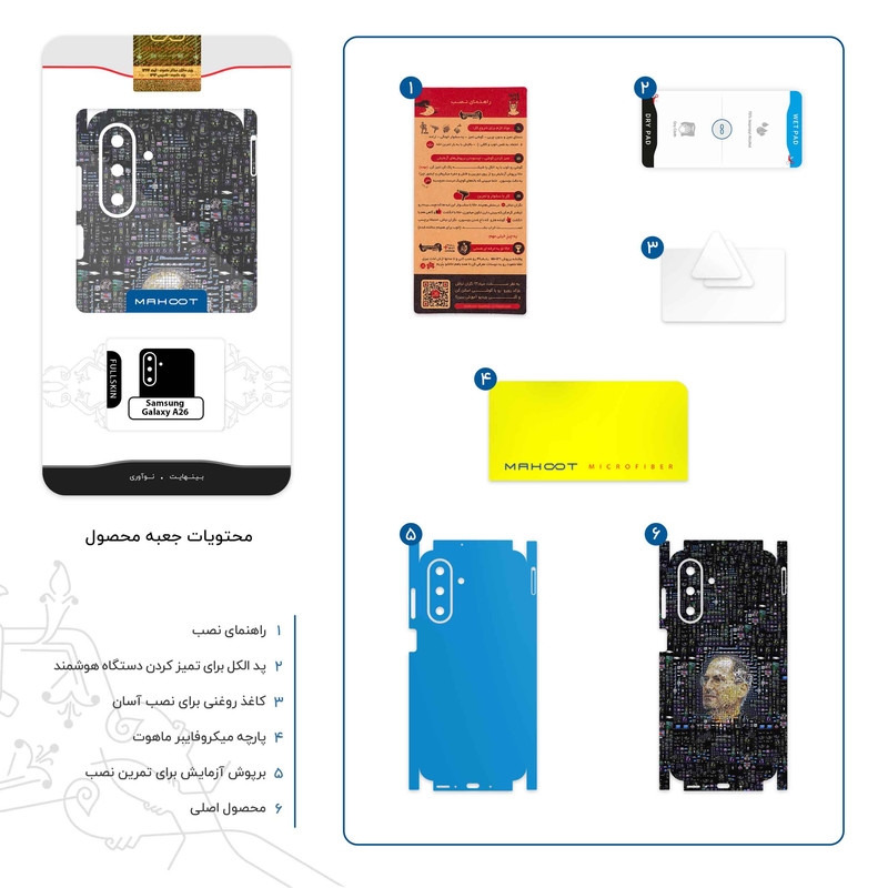 برچسب پوششی ماهوت مدل Collage of Steve Jobs 2-FullSkin مناسب برای گوشی موبایل سامسونگ Galaxy A26