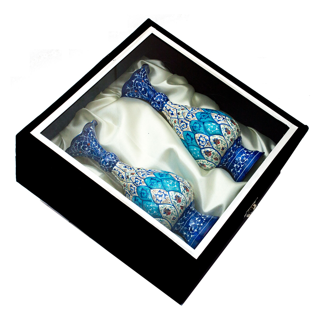 گلدان میناکاری مدل صراحی کد 393-12-102 مجموعه 2 عددی