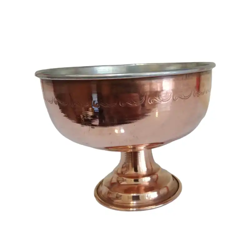 کاسه مسی طرح پایه دار مدل GHOL