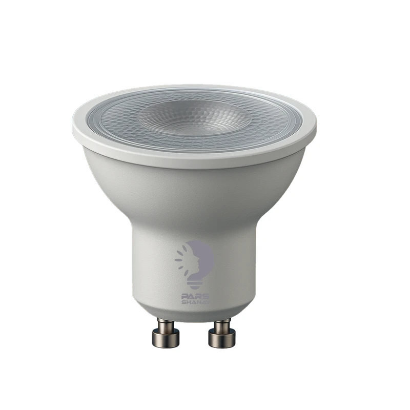 لامپ هالوژن 7 وات ال ای دی پارس شانای مدل GU10 به همراه سوکت