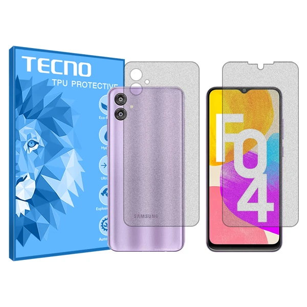 محافظ صفحه نمایش مات تکنو  مدل HyMTT  مناسب برای گوشی موبایل سامسونگ Galaxy F04  به همراه محافظ پشت گوشی