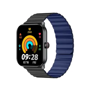 ساعت هوشمند 44 میلی متری گلوریمی مدل EMD GC SLIM با بند سیلیکونی