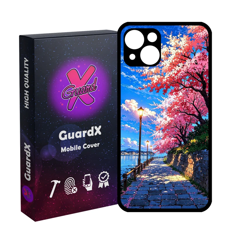 کاور گارد ایکس طرح جاده دریا مدل Glass10791 مناسب برای گوشی موبایل اپل iPhone 13