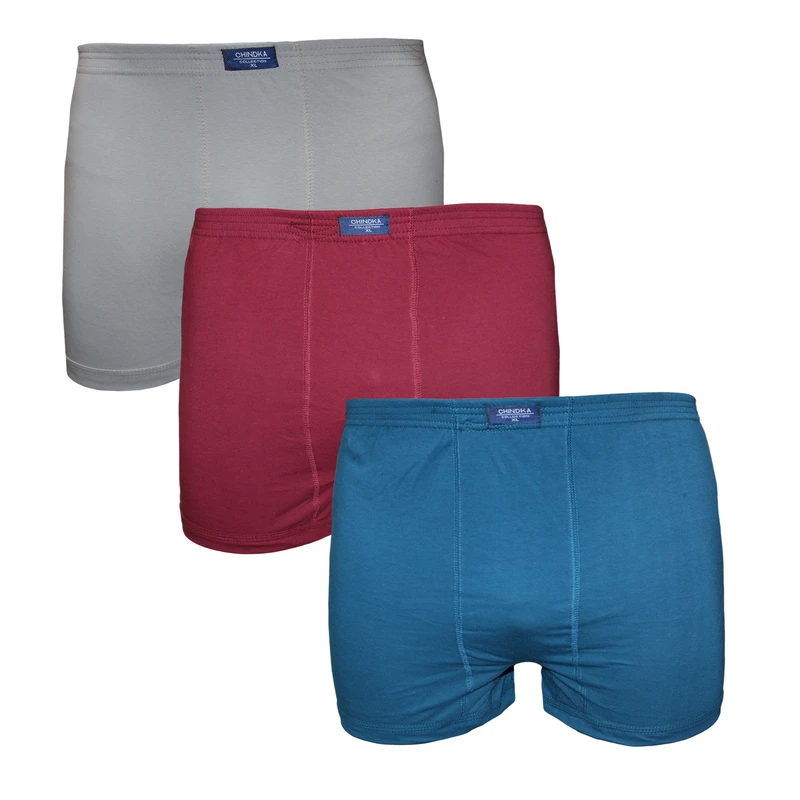 شورت پادار مردانه چیندکا مدل سوپر پنبه کد 1001 مجموعه 3 عددی