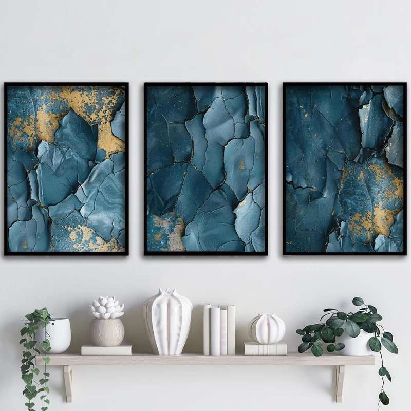 تابلو آتریسا طرح آبستره مدل ATA101 مجموعه 3 عددی