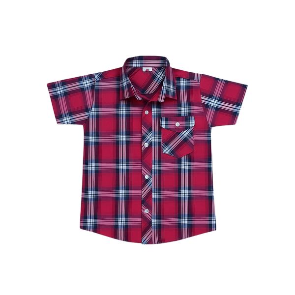 پیراهن آستین کوتاه یقه برگردان پسرانه مدل 501084GH