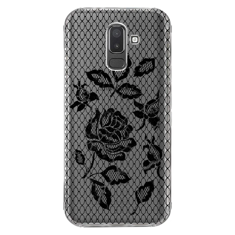 کاور مگافون طرح گل مدل C43-B مناسب برای گوشی موبایل سامسونگ Galaxy J8 2018 